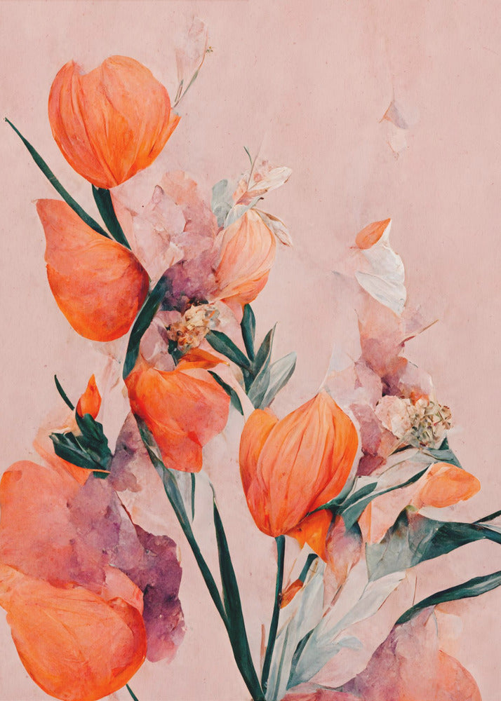 Orange Tulips | Canvas