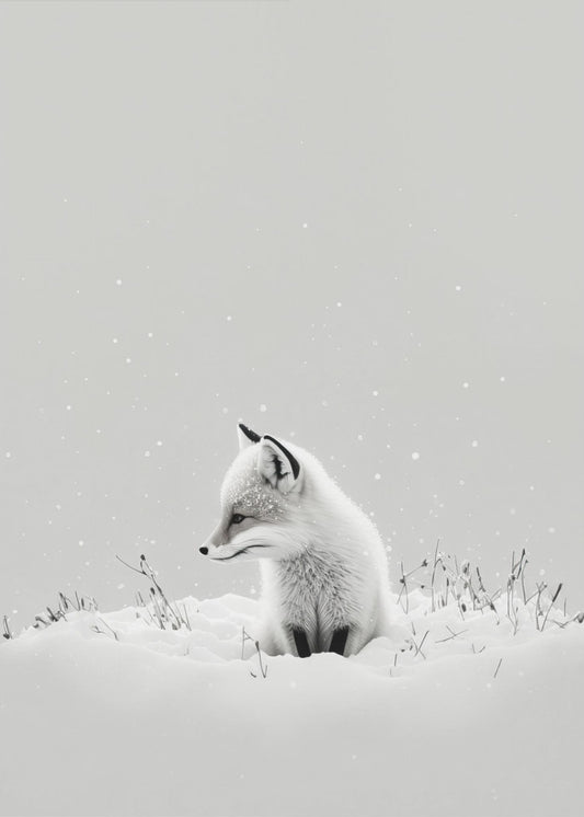 Blick des Winterfuchses | Poster