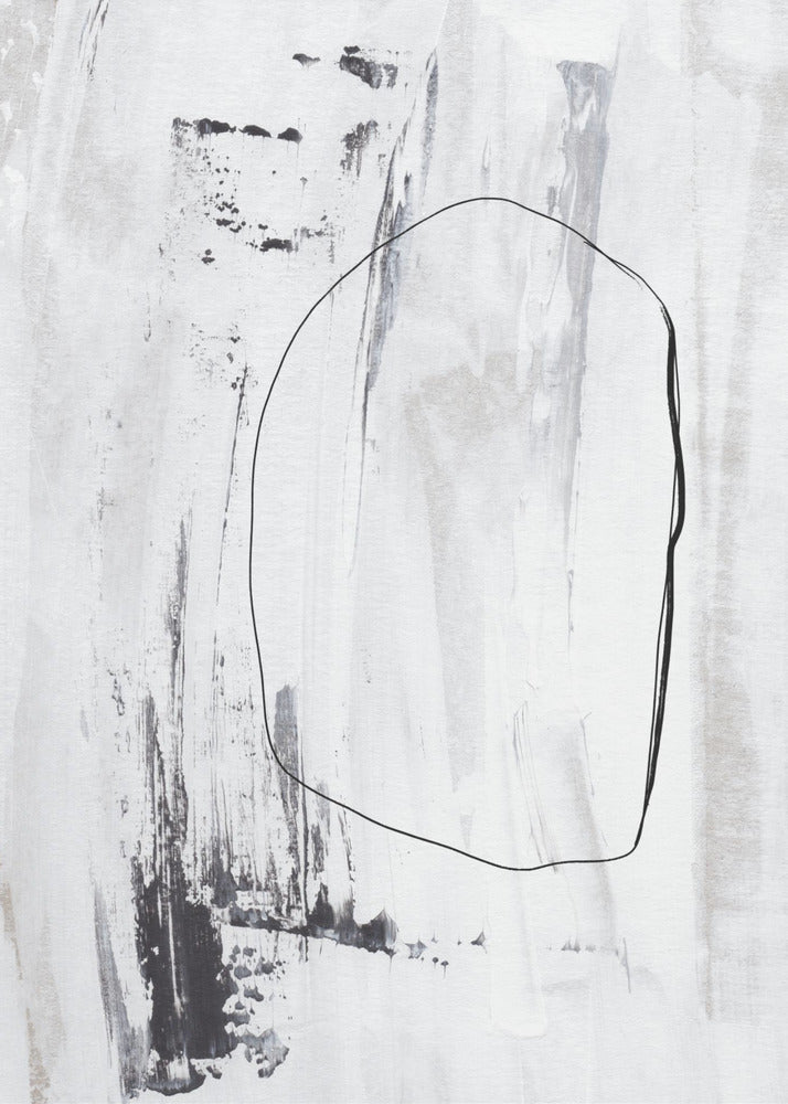 Svarta streck och en fin kontur | Poster