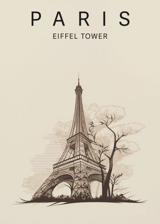 Eiffeltornet i Paris | Canvastavla