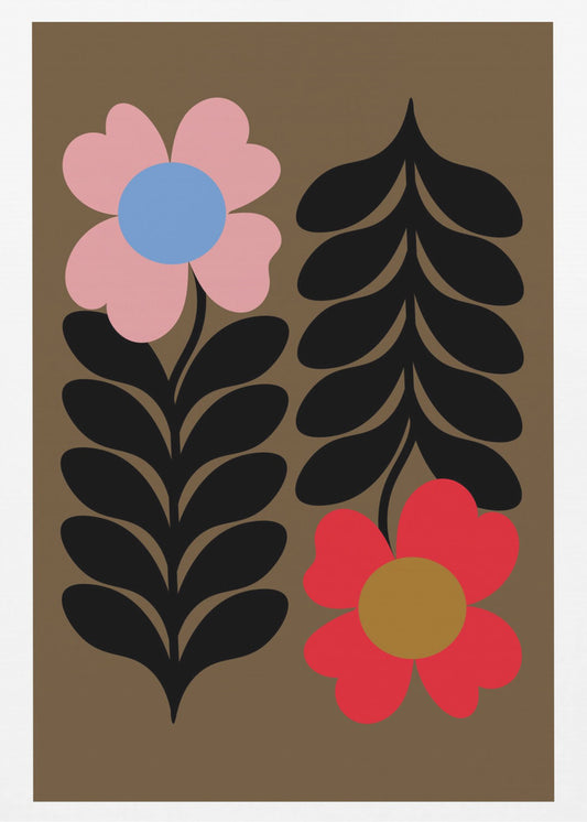 Flowers Gold | Canvas