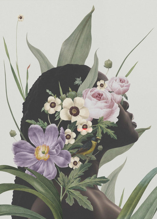 Lila blomma | Canvas