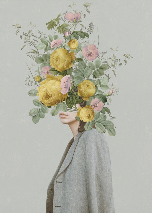 Gul bukett | Canvas