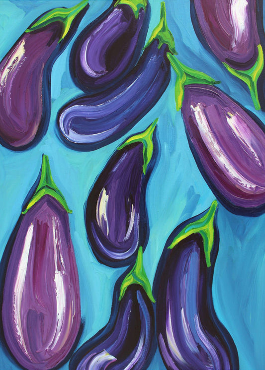 Regen-Aubergine | Poster - Kunstdruck
