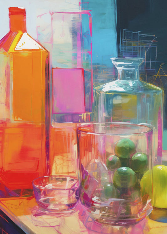 Nature morte au néon n° 2 | Tableaux sur Toile