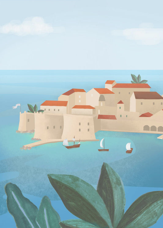 Dubrovnik stad | Canvastavla
