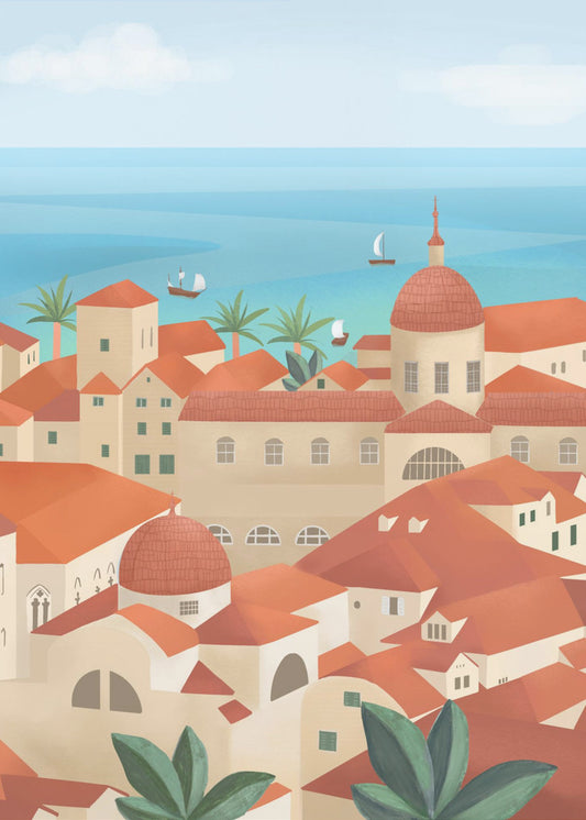 Dubrovniks gamla stad | Canvastavla