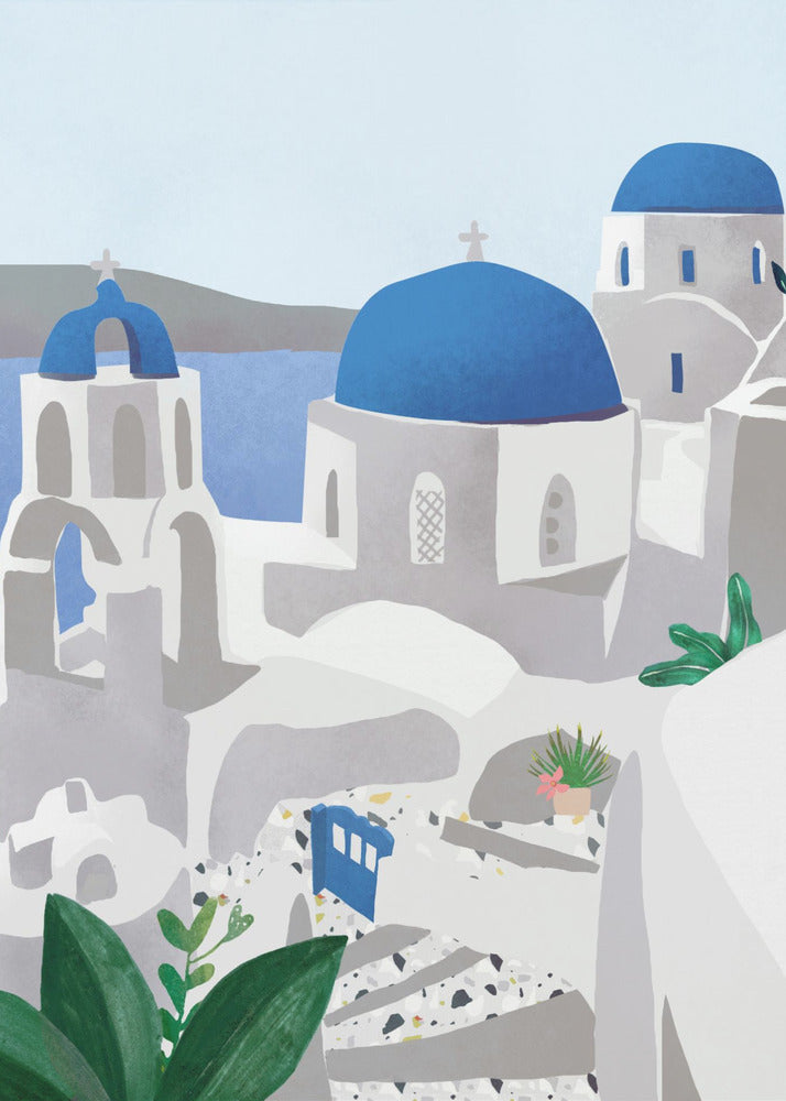 Santorinin saari | Canvastaulut