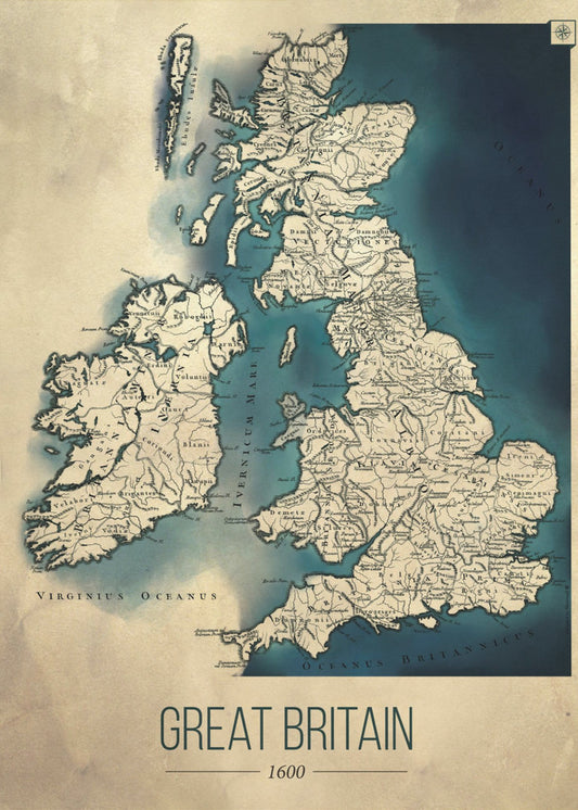 Karta över Storbritannien | Canvas