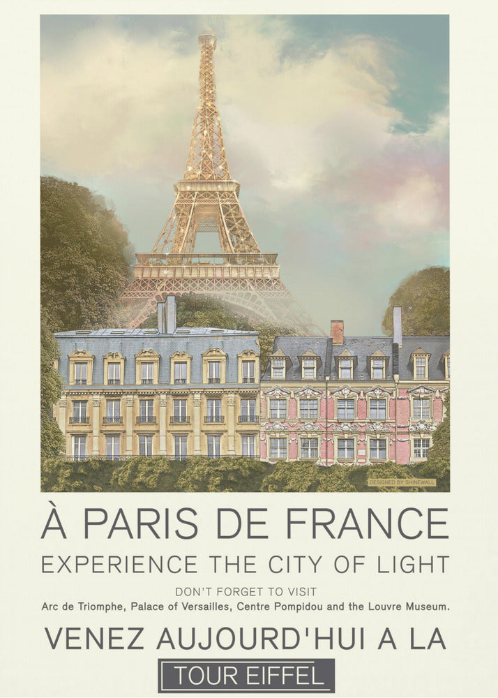 Paris retrotrykk | Lerretsbilder