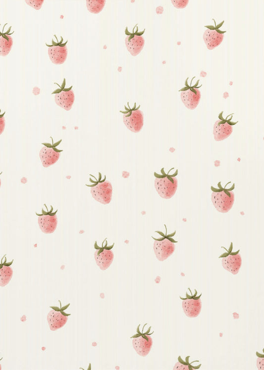 Einfache frische Erdbeere | Poster - Kunstdruck