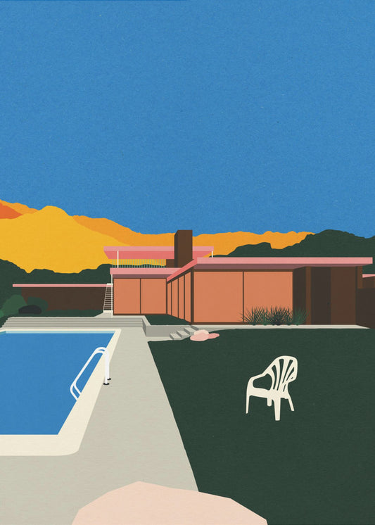 Kaufmann Desert House Poolside | Canvastavla