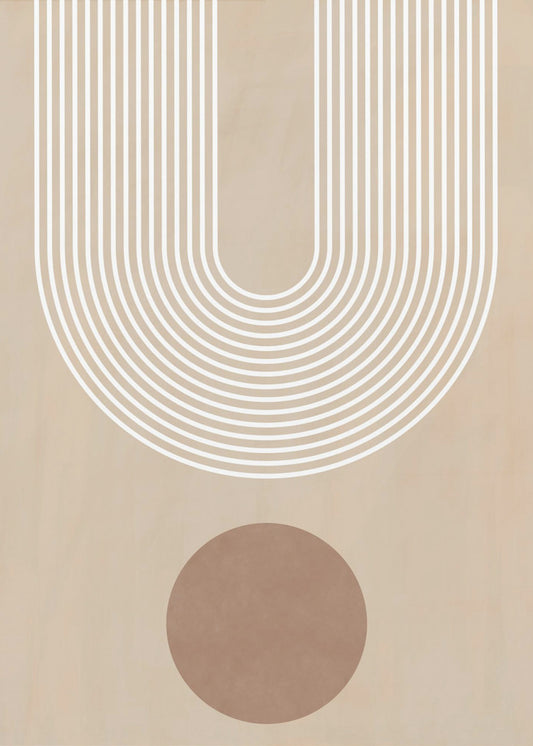 Beige båge Poster | Canvas