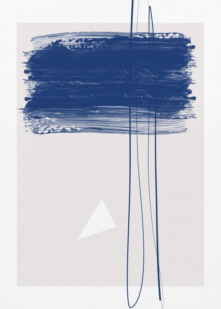 Bold Blue Brushstrokes | Canvas