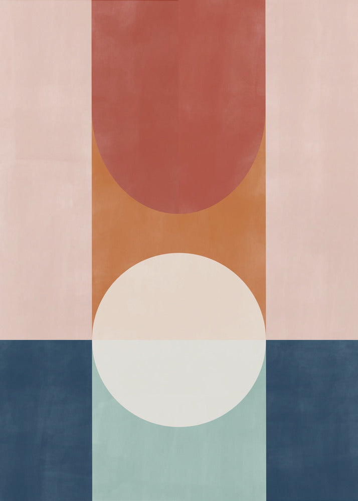 Abstract Design With Geometric Shapes | Canvas