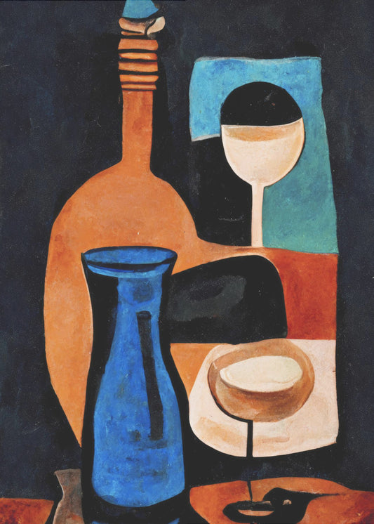 Stilleben med vin | Poster