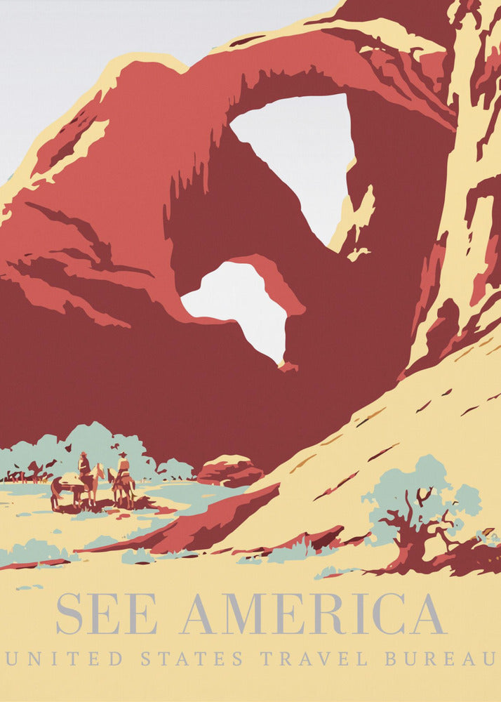 Se Amerika-poster | Canvastavla