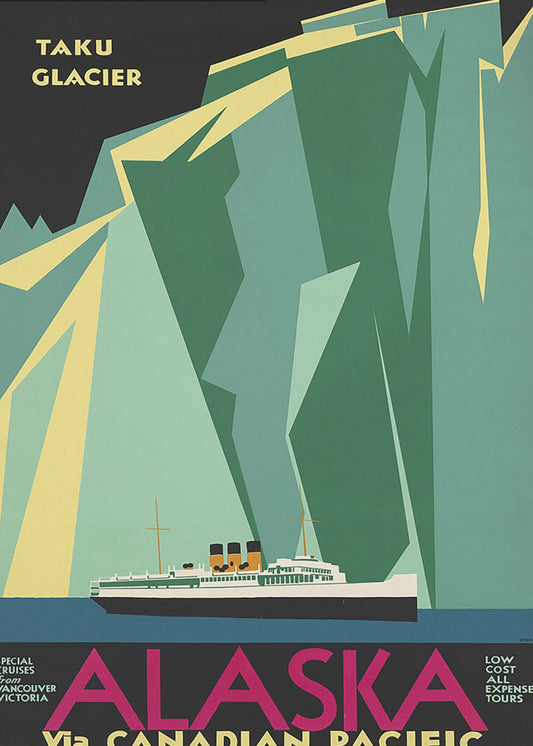 Alaska via Kanadensiska Stilla havet. Taku-glaciären - Ingen gräns | Canvas