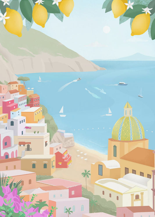 Positano, Italien | Canvastavla