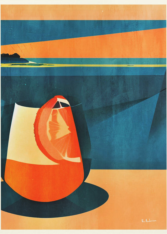 Negroni vid solnedgången | Poster