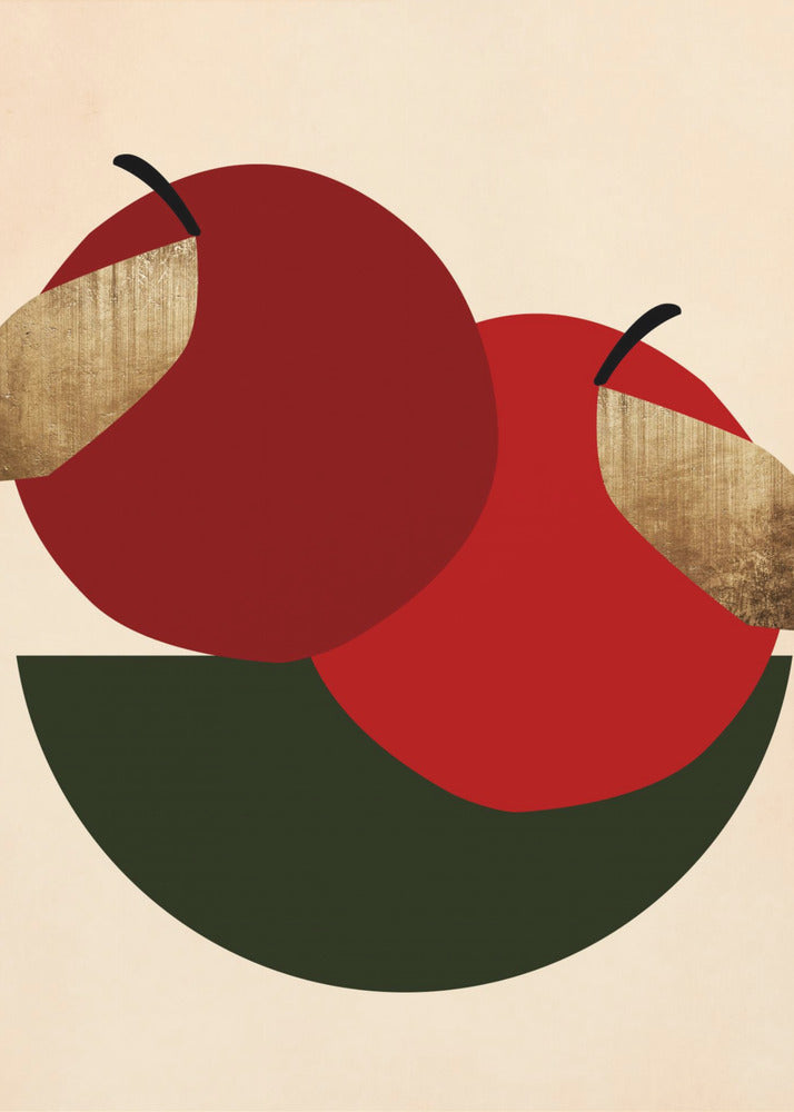 Due mele rosse | Poster - Stampe d’Arte