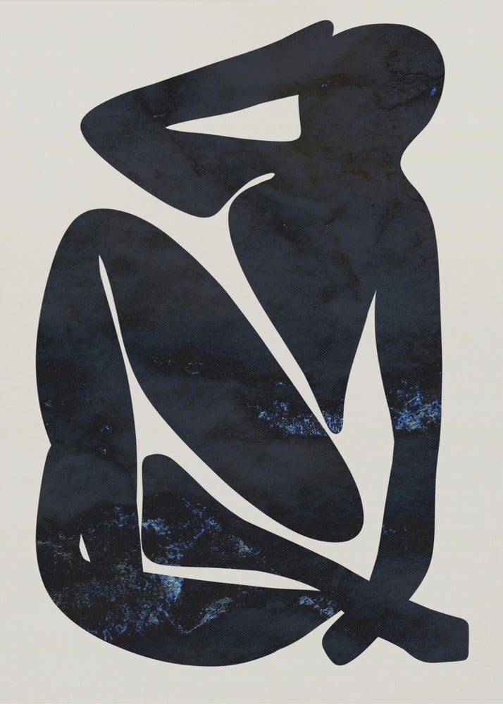 Dark Blue Woman | Canvas