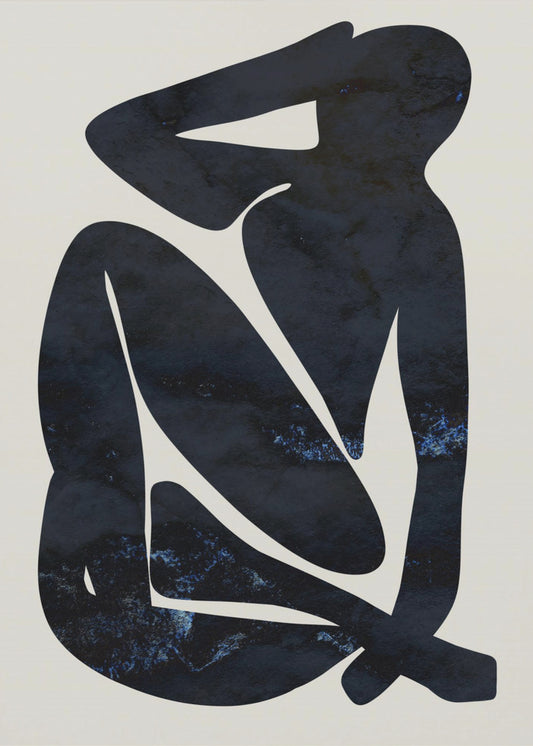 Dark Blue Woman | Canvas