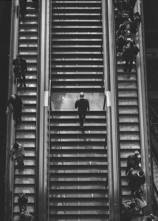 escalator vs stairs | Canvas