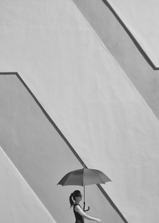 Woman with Umbrella | Canvas