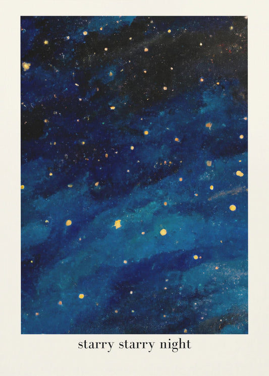 Stjärnklar Stjärnnatt | Canvas