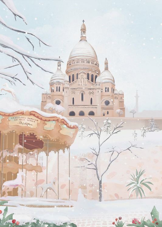 Vinter i Paris | Canvastavla