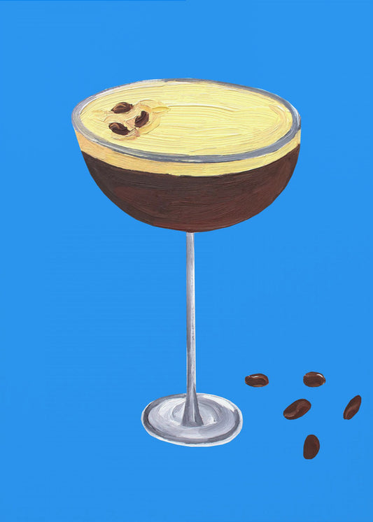 Espresso Martini Blå | Poster