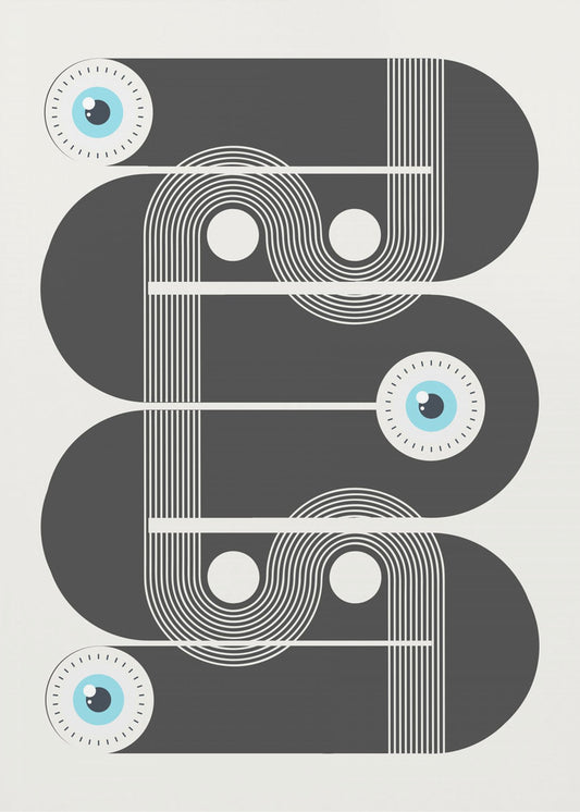 Geometriska onda ögon | Poster