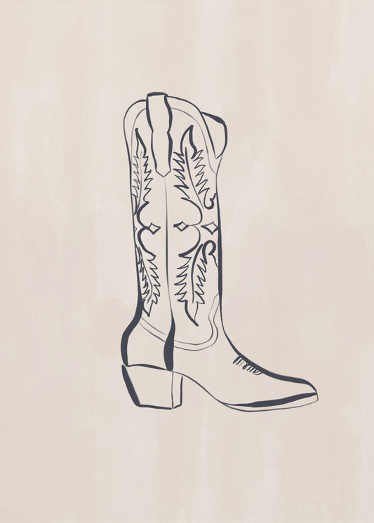 Cowboy Boots By Ivy Green Illustrations | Canvas