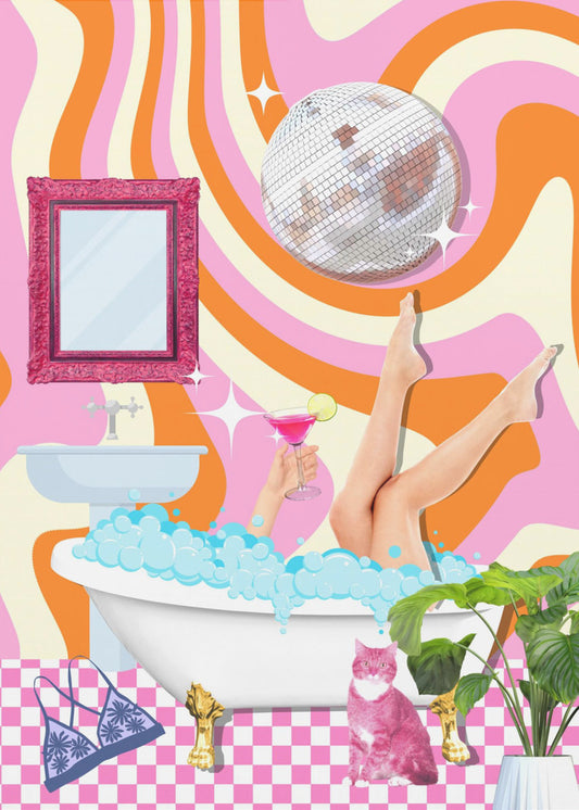 Groovy Badkarslycka | Poster