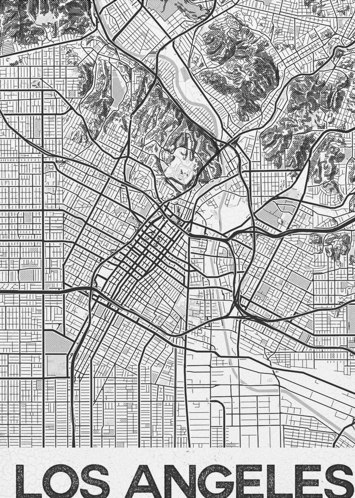 Los Angeles Vit | Canvas
