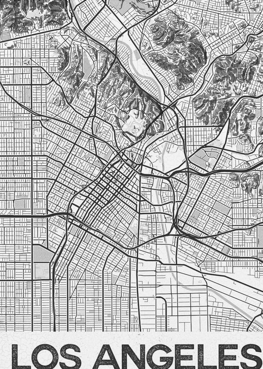 Los Angeles Vit | Canvas