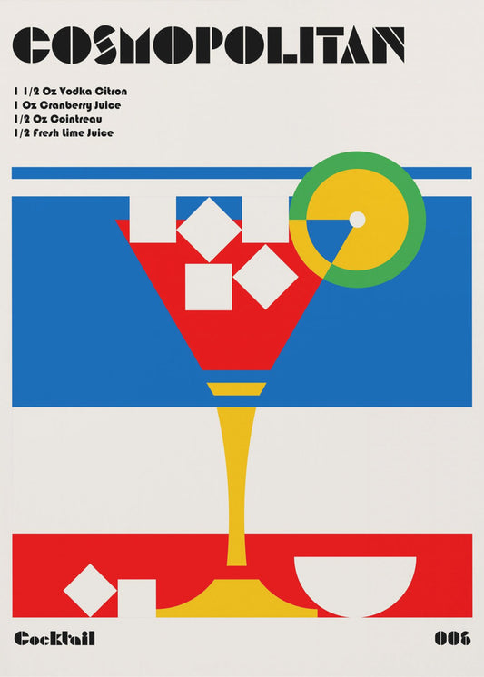 Kosmopolitisk Bauhaus-cocktail | Poster