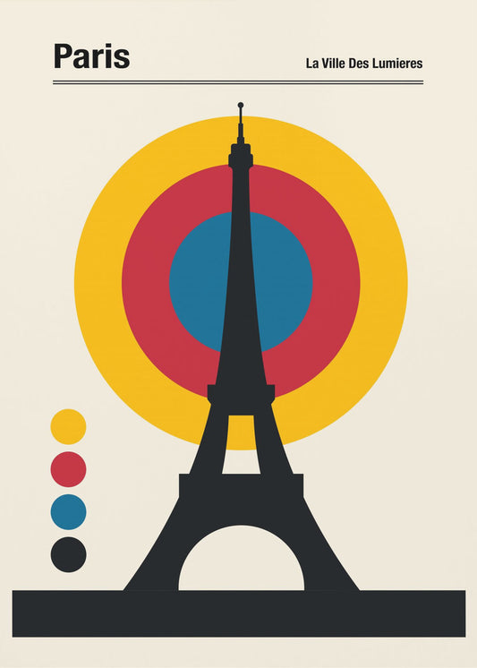 Retro resetavla i Paris | Canvastavla