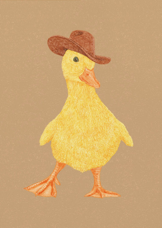 Daphne the Cowgirl Duckling | Canvas