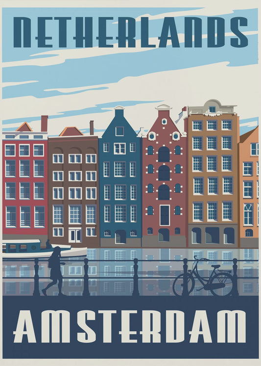 Amsterdam Resetryck | Canvastavla