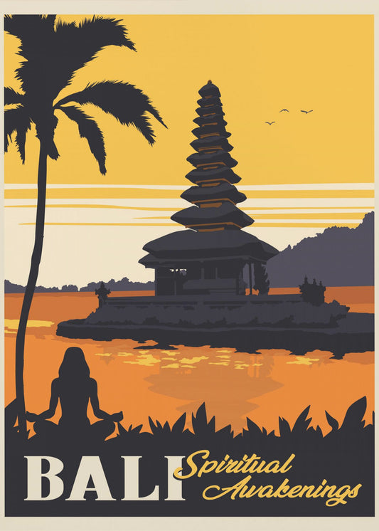 Resetryck på Bali | Canvastavla