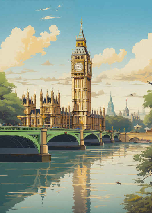 Vy över London | Canvastavla