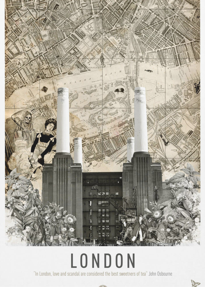 London Battersea (Stadsresor) | Canvastavla