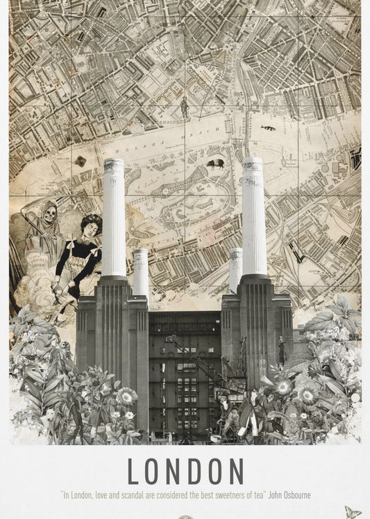 London Battersea (Stadsresor) | Canvastavla