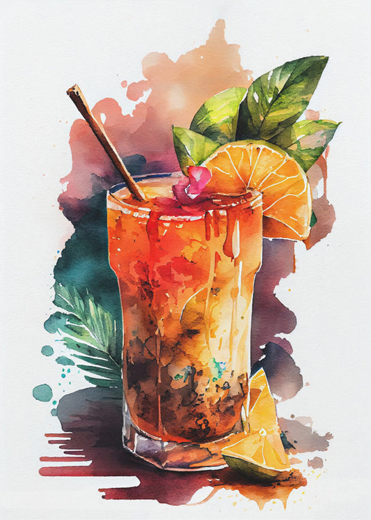 Drycker med cocktail | Poster