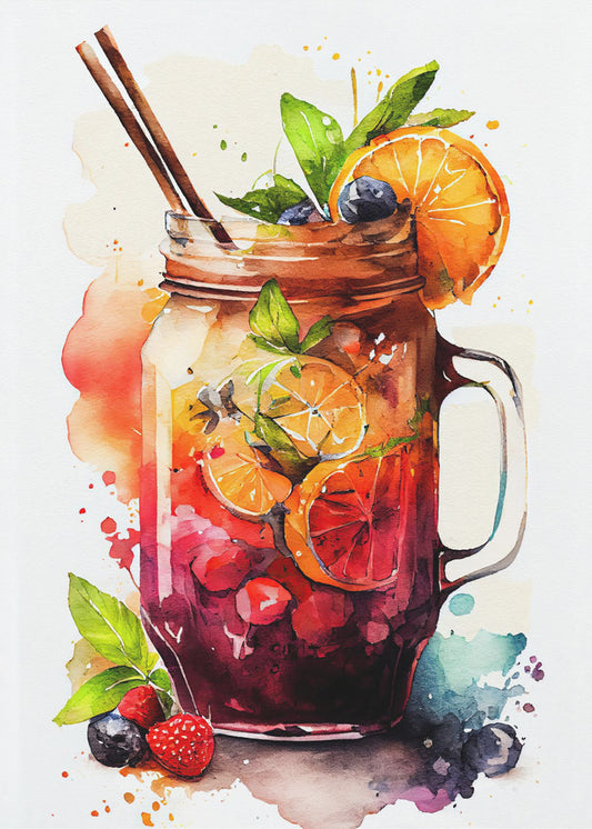 Drycker med cocktail | Poster