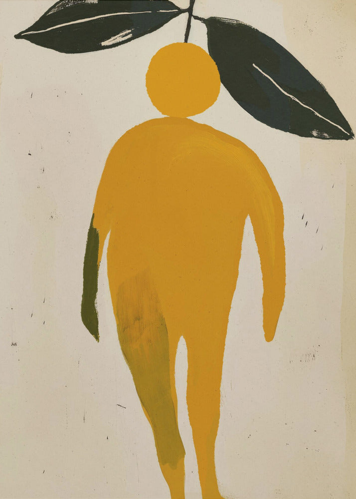 Orange lövfigur | Poster
