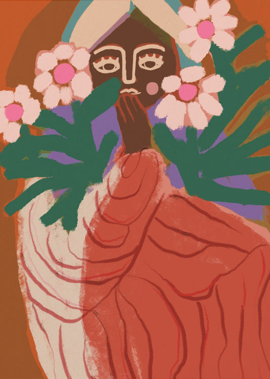 Blyg Blomsterflicka | Poster