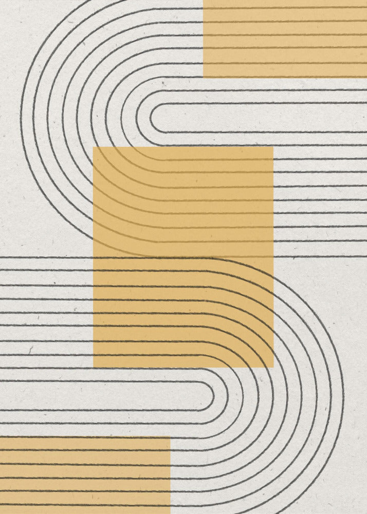 Gráfico moderno amarillo | Posters  - Impresiones de Arte